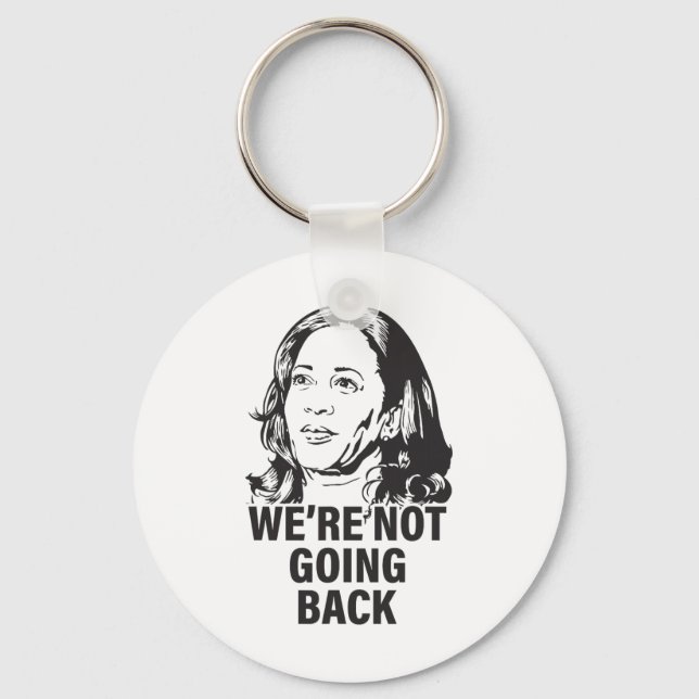 Harris We're Not Going Back 2024  Keychain (Front)