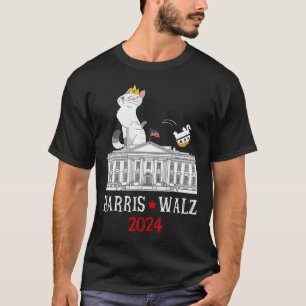 Harris Wheimer 2024 President Election Funny Cat L T-Shirt