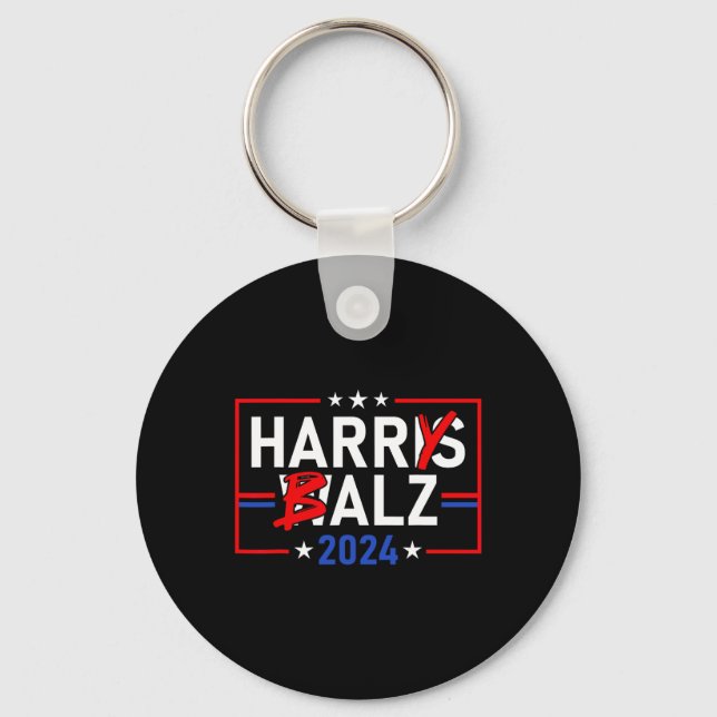 Harris Wheimer 24 Harry B 2024 Meme Democratics Vo Keychain (Front)