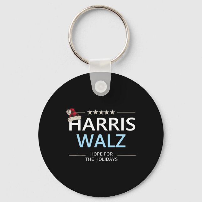 Harris Wheimer Christmas Hope For The Holidays Dem Keychain (Front)