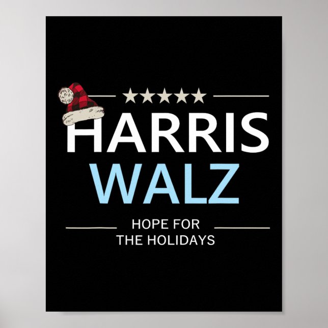 Harris Wheimer Christmas Hope For The Holidays Dem Poster (Front)
