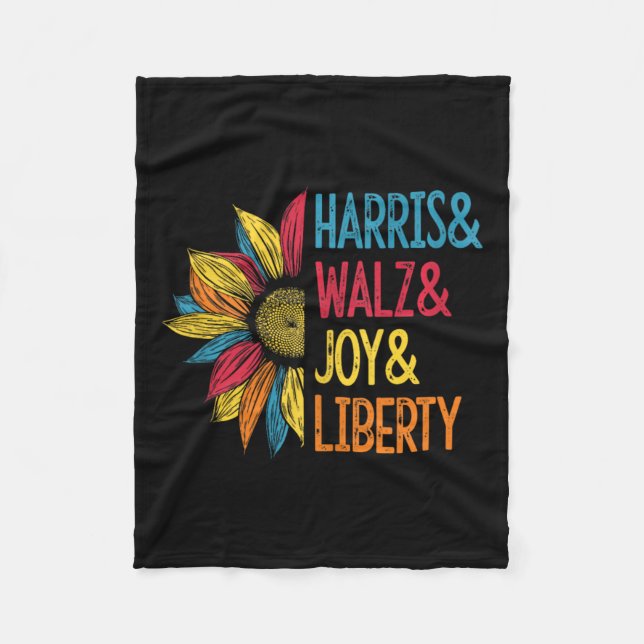 Harris Wheimer Joy Liberty - Harris Waltz 2024 Ret Fleece Blanket (Front)