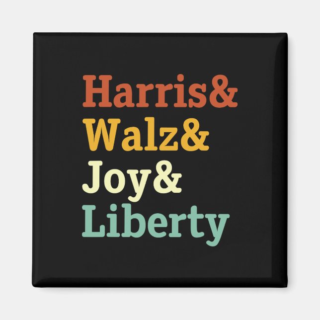Harris Wheimer Joy Liberty - Harris Waltz 2024 Ret Magnet (Front)