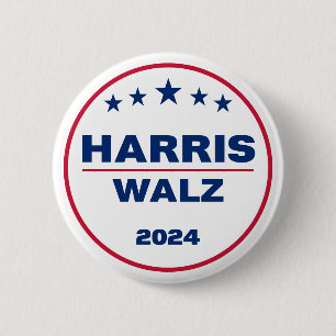 Harris Wlaz 2024 Kamala Harris Tim Walz Election Button