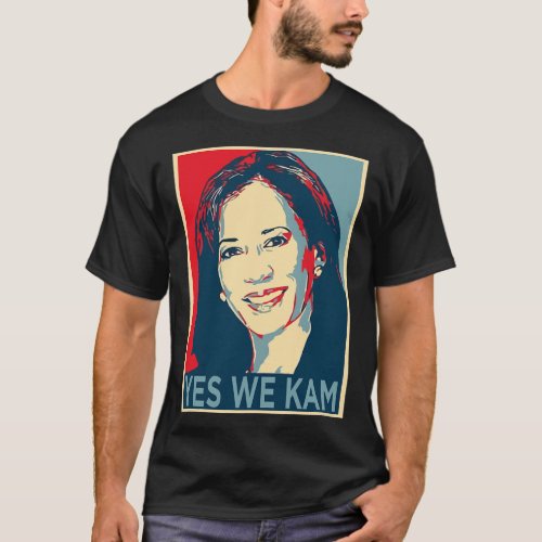 Harris Yes We Kam 2024 Election Political Campaign T_Shirt