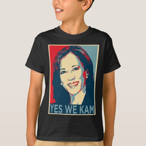 Harris Yes We Kam 2024 Election Political Campaign T_Shirt