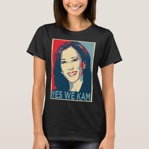 Harris Yes We Kam 2024 Election Political Campaign T_Shirt