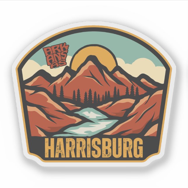 Harrisburg, Arkansas Sticker (Front)
