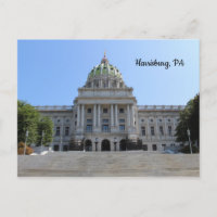 Harrisburg PA Postcard Travel Keepsake Capitol