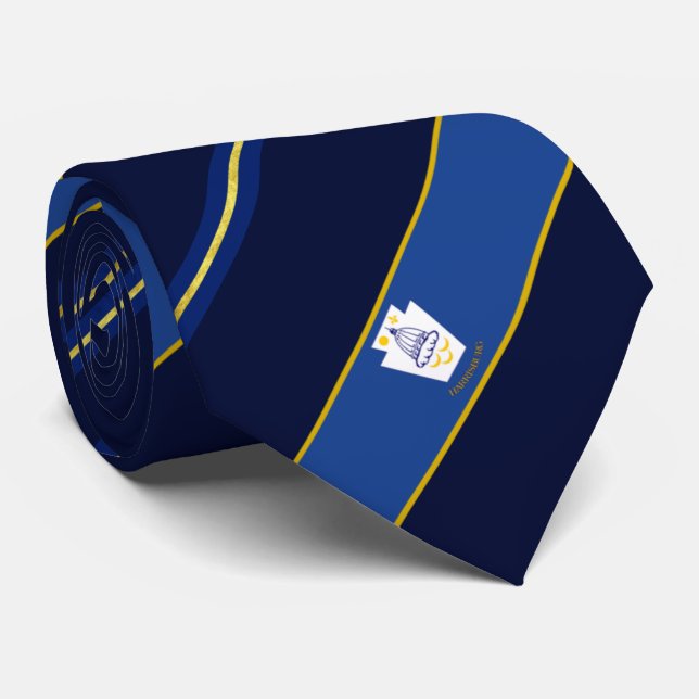 Harrisburg (Pennsylvania) city flag Neck Tie (Rolled)