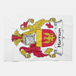 Harrison Family Crest Kitchen Towel