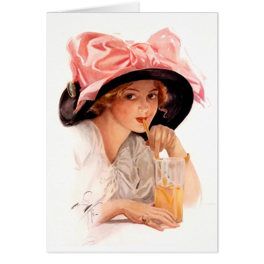 Harrison Fisher: Refreshment Cards (Front)