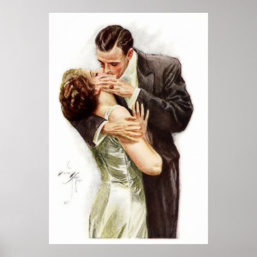 Harrison Fisher The Kiss Poster