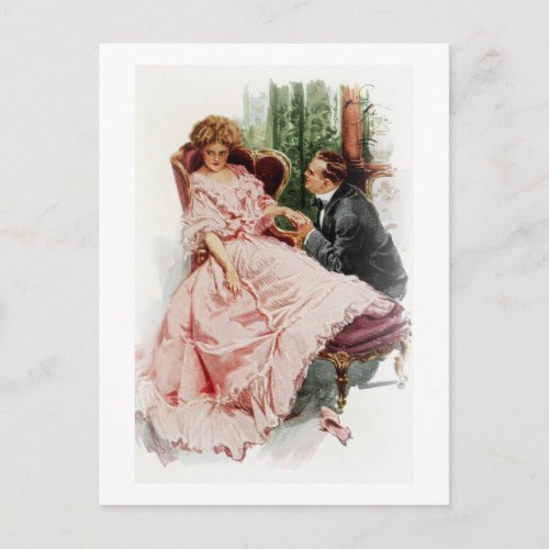 Harrison Fisher When a Man Marries Making Amends Postcard