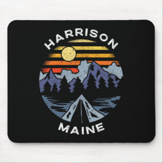 Harrison Maine Mountains Vacation Camping Souvenir Mouse Pad