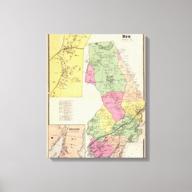 Harrison, Rye towns Canvas Print (Front)