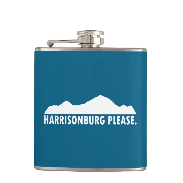 Harrisonburg Virginia Please Flask (Front)