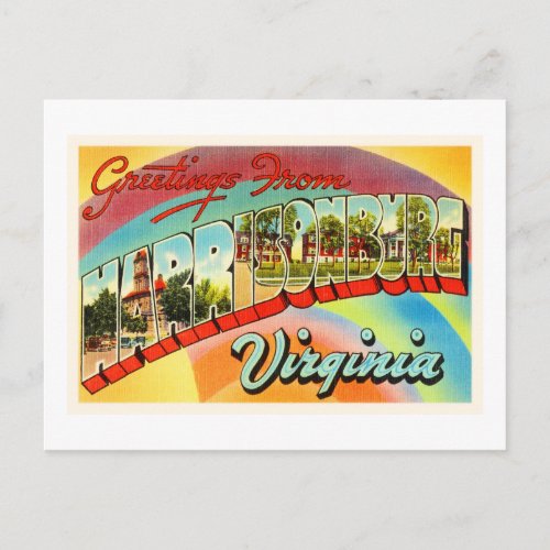 Harrisonburg Virginia VA Vintage Travel Postcard_ Postcard