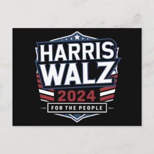 HarrisWaltz 2024 Shirt KamalaHarris TimWaltz 2024 Postcard