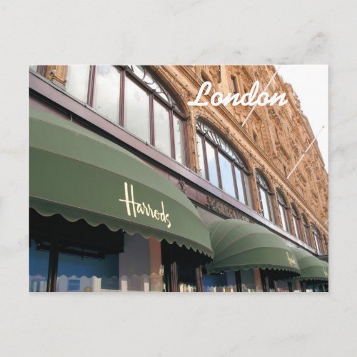 Harrods London postcard