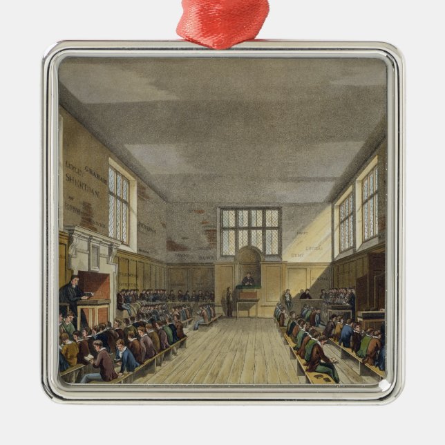 Harrow School Room from 'History of Harrow School' Metal Ornament (Front)