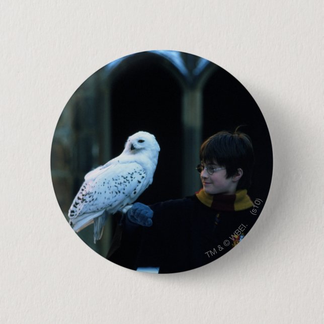Harry and Hedwig 2 Button (Front)