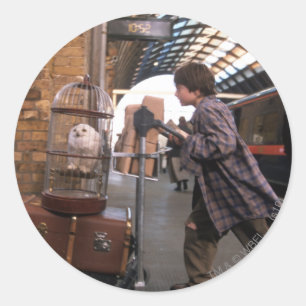 Harry and Hedwig PLATFORM 9 3/4™ Classic Round Sticker