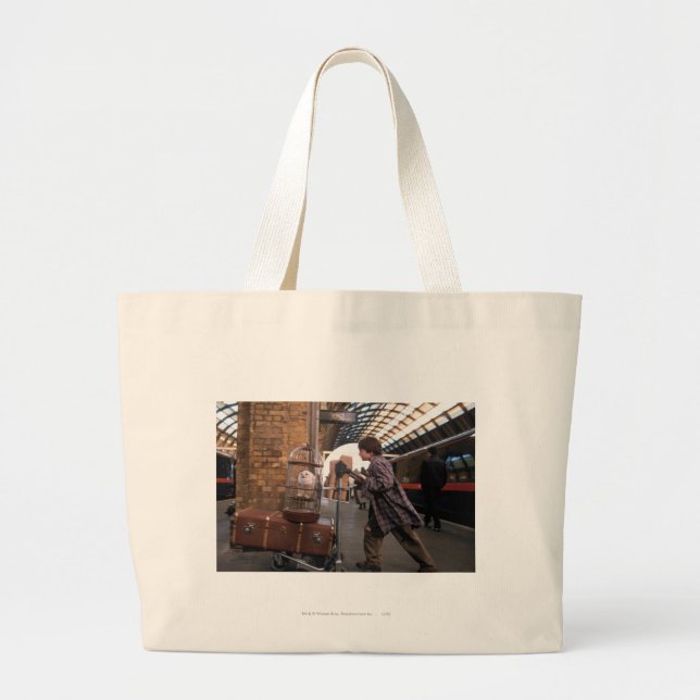 Harry and Hedwig PLATFORM 9 3/4™ Large Tote Bag (Front)
