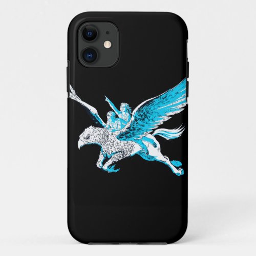 Harry and Hermione on a Hippogriff iPhone 11 Case