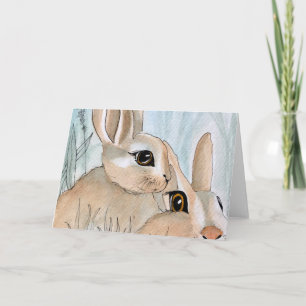 Harry and Holly - Blank inside greeting Card