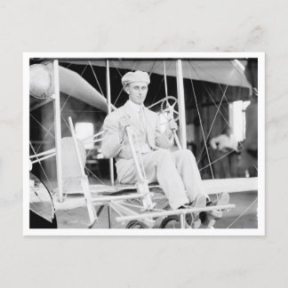 Harry Atwood pilot in Wright Brothers Airplane Postcard