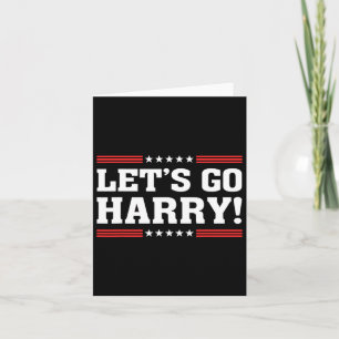 Harry B Funny Harris W Let's Go Harry 2024 Kamala Card