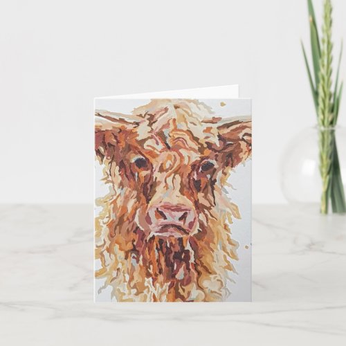 Harry Cow greeting card BLANK