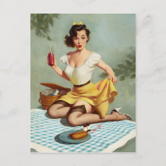 HARRY EKMAN PINUP POSTCARD