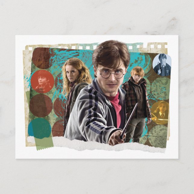 Harry, Hermione, and Ron 1 Postcard (Front)