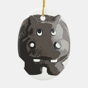 Harry Hippo Ceramic Ornament