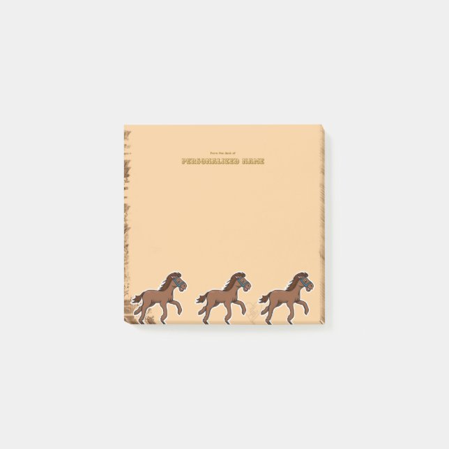 Harry Horse Rustic - 1 Post-it Notes (Front)