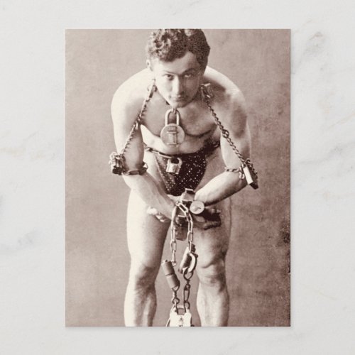 Harry Houdini c1899 Postcard