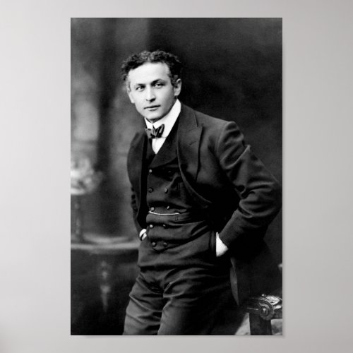 Harry Houdini Portrait _ Circa 1910 Poster