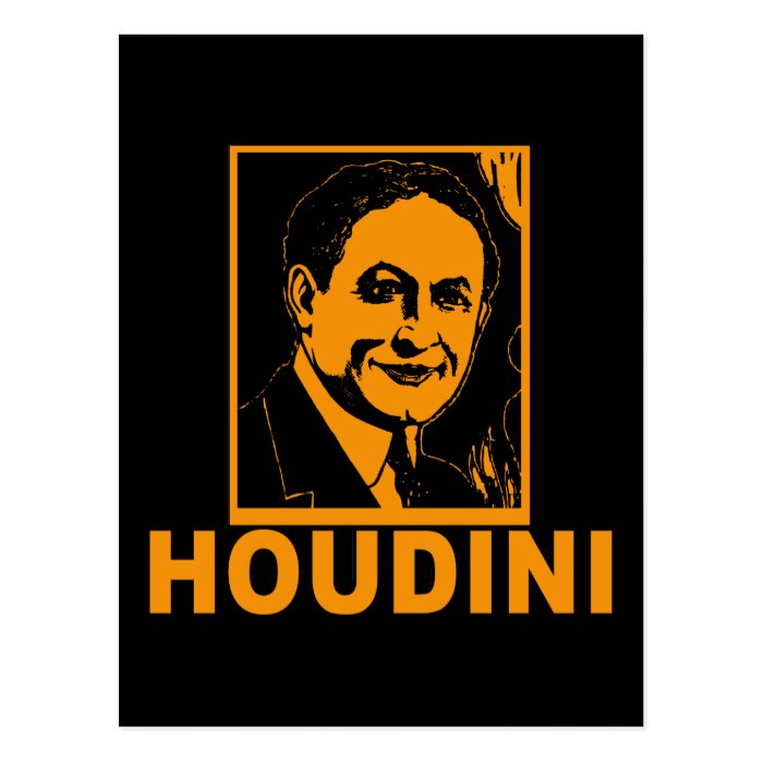 Harry Houdini Poster T shirts, Mugs, Gifts Postcard