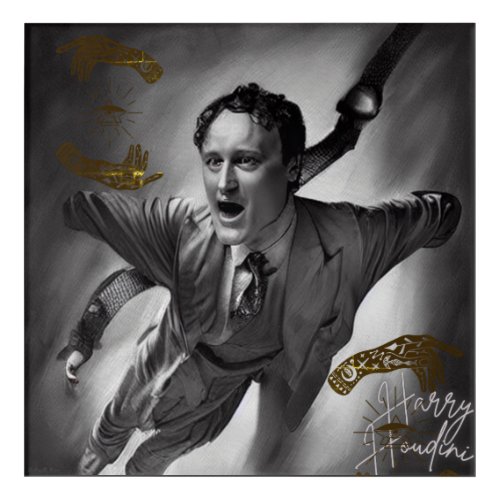 Harry Houdini Wall Art Portrait Art Pop Art