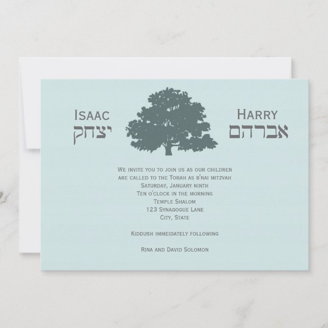 Harry Isaac Custom 2 Invitation (Front)