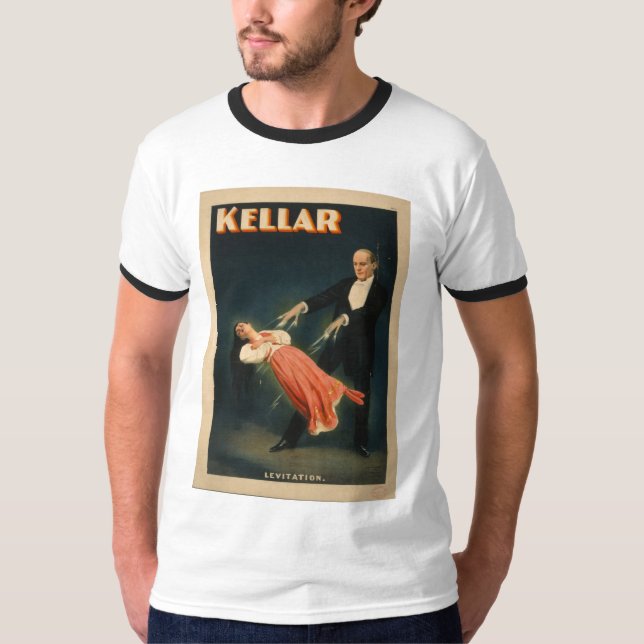 Harry Kellar performs Levitation 1895 Magic T-Shirt (Front)