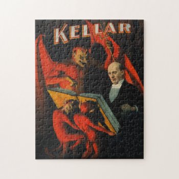 Harry Kellar Poster Jigsaw Puzzle by vintage_gift_shop at Zazzle