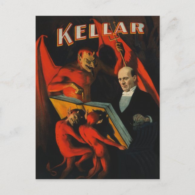 Harry Kellar Poster Postcard (Front)