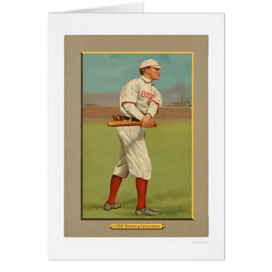 Harry Lord Red White Sox Baseball 1911 (Front)