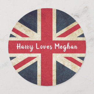 Harry Loves Meghan Royal Wedding Custom Invitation