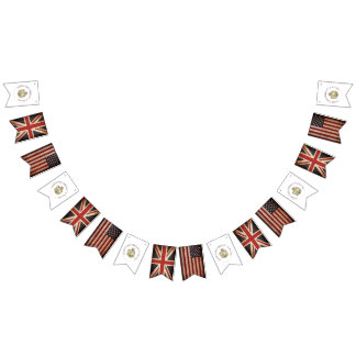 Harry Loves Meghan UK & USA Flag Wedding Bunting