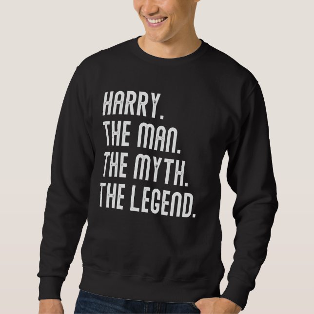 Harry Man Myth Legend Shirt Gifts For Mens Funny H (Front)