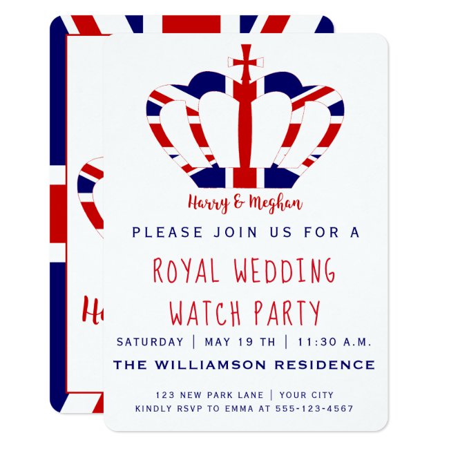Harry & Meghan Crown | Royal Wedding Watch Party